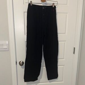polo ralph lauren black sleep pants with pockets